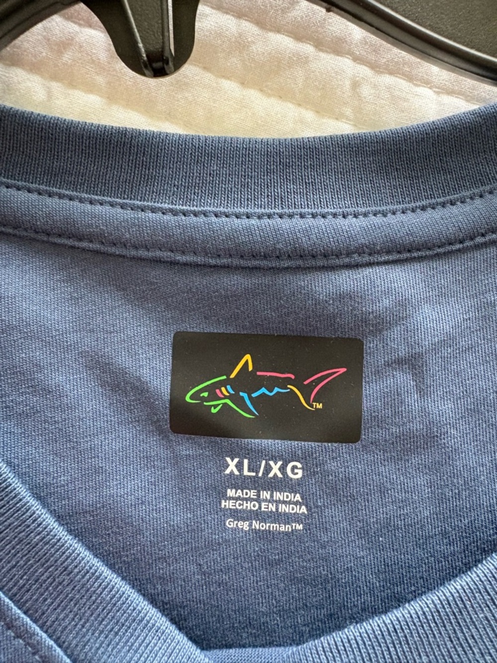 Greg Norman Collection Blue Crewneck Tee XL NWT